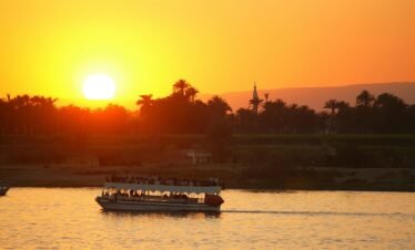 boat, travel, tourism, outdoors, nature, sunset, luxor